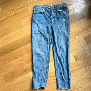 We The Free Blue Ankle Cropped Jeans